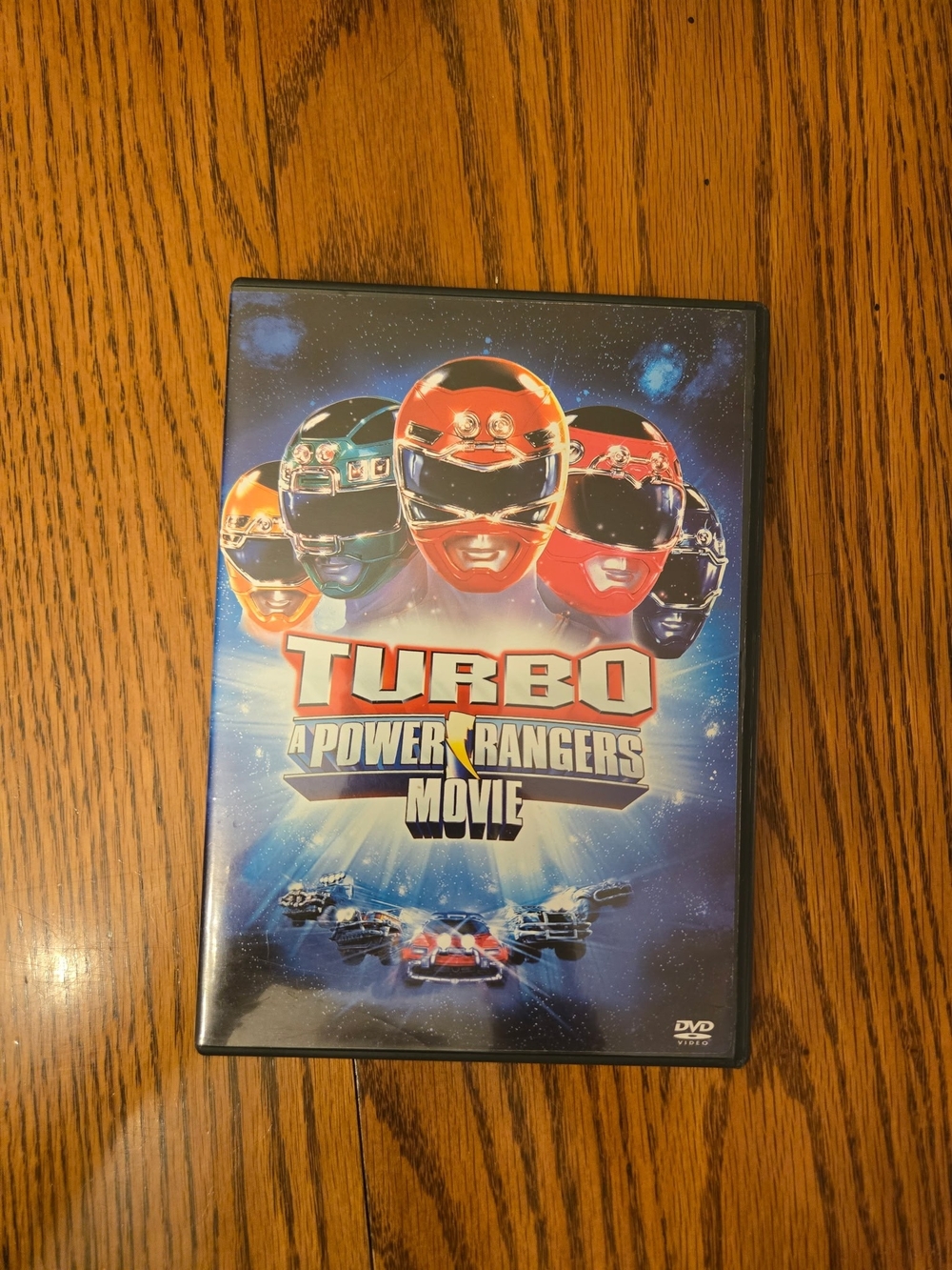 Power Ranger Turbo Movie DVD - Red, Blue, Green, Yellow, Pink Helmets